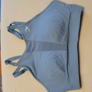 Gymshark Blue High Neck Training Bra